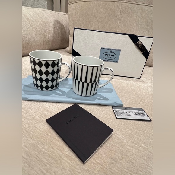 Sold PRADA Checker Board and Stripes brand new in box never used! Elevate home. - Picture 10 of 15